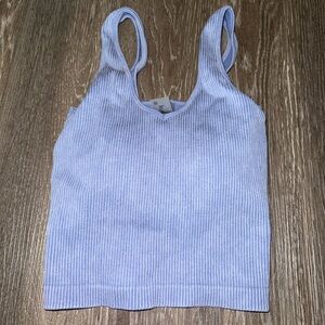 Altard State Revival Women's Light Blue Ribbed Tank Top